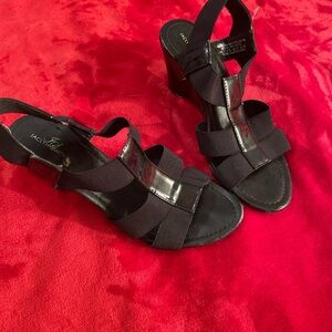 Jaclyn Smith Black Strappy Heels
